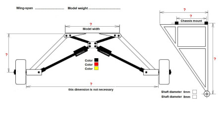 Size required for landing gear production.